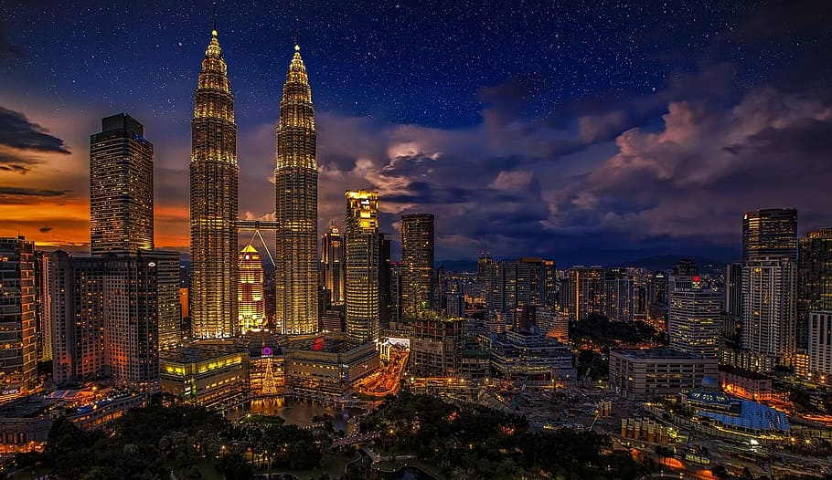 kuala lumpur twins malaysia petronas twin towers