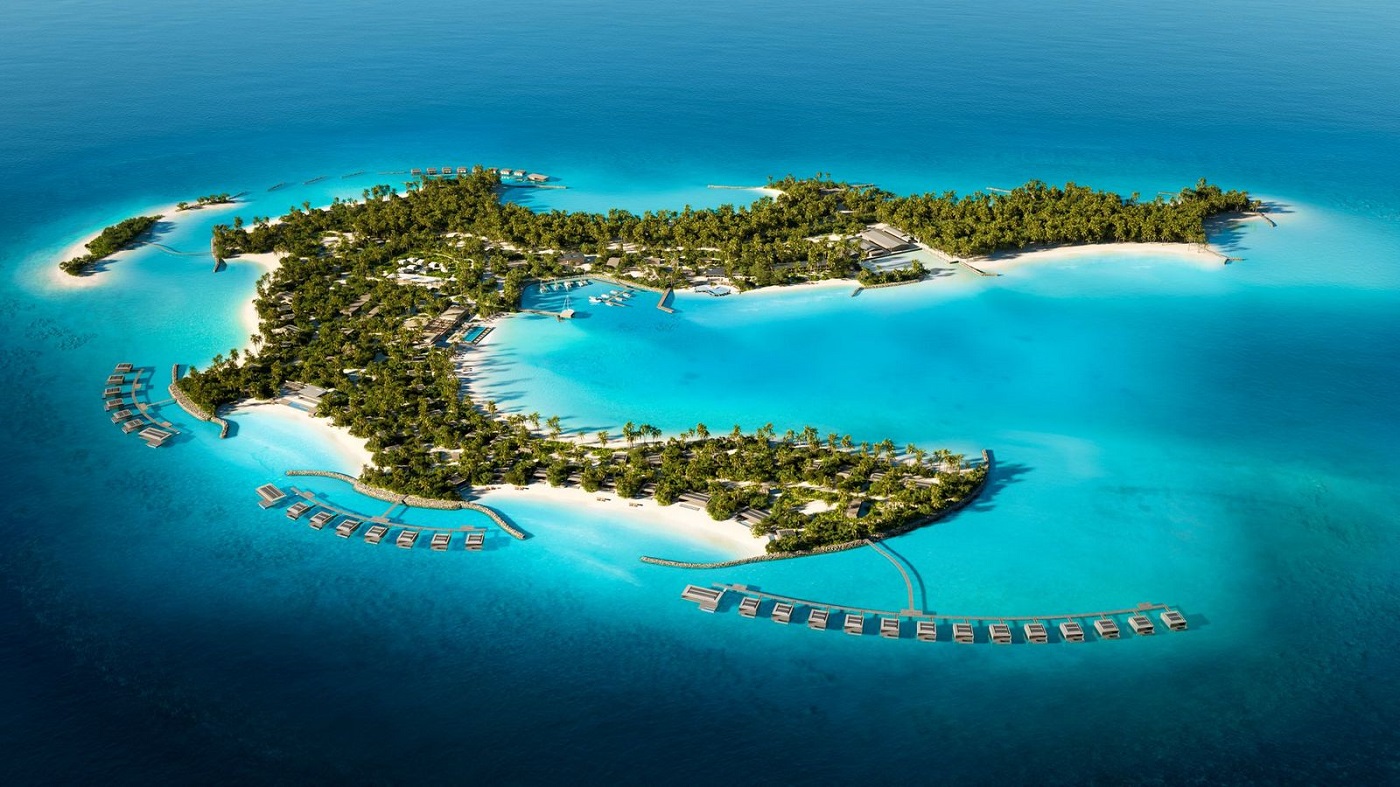 Aerial view of Patina Maldives