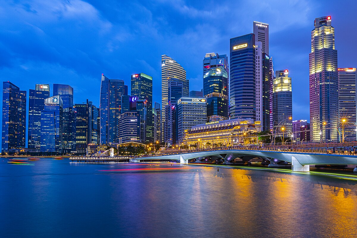Singapore Skyline at Bluehour